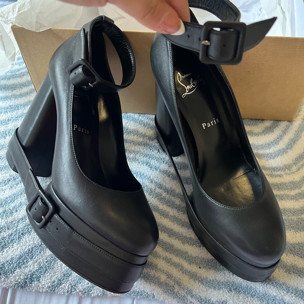 Christian Louboutin Black Platform Pumps